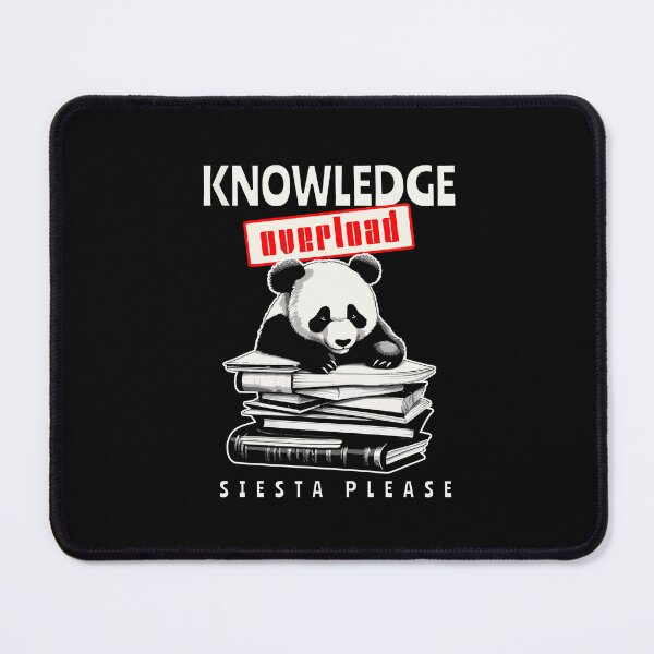 Item preview, Panda siesta knowledge overload designed and sold by Graffik-Peeps.