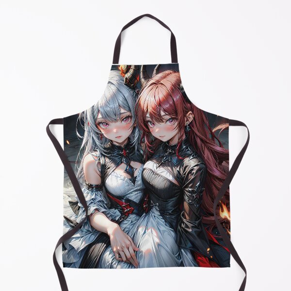 Item preview, Realistic Monster cute anime girls with horns portrait art designed and sold by TheArtistOf2022.