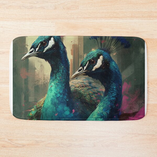 Item preview, Rare Wildlife Artwork Abstract Art Peacocks Close Up Animals Oil Painting B158 designed and sold by MPCFICTION.