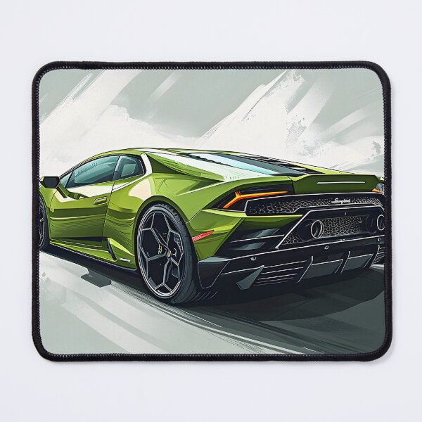 Item preview, Elegance in motion: Impressive green Lamborghini art designed and sold by Cr-AI-tive.