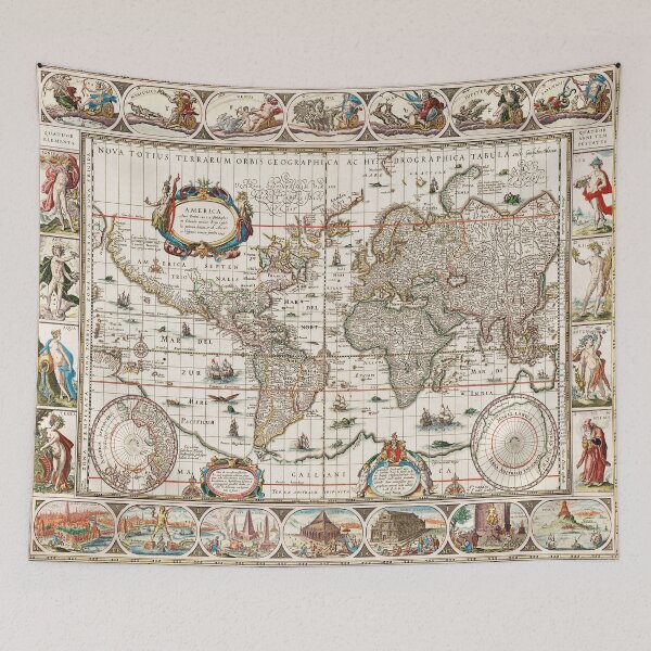 Item preview, Vintage Map of The World (1635) designed and sold by irek07.