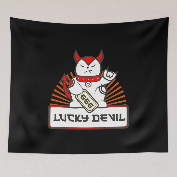 Item preview, Lucky Devil Cat designed and sold by OddPopnyc.
