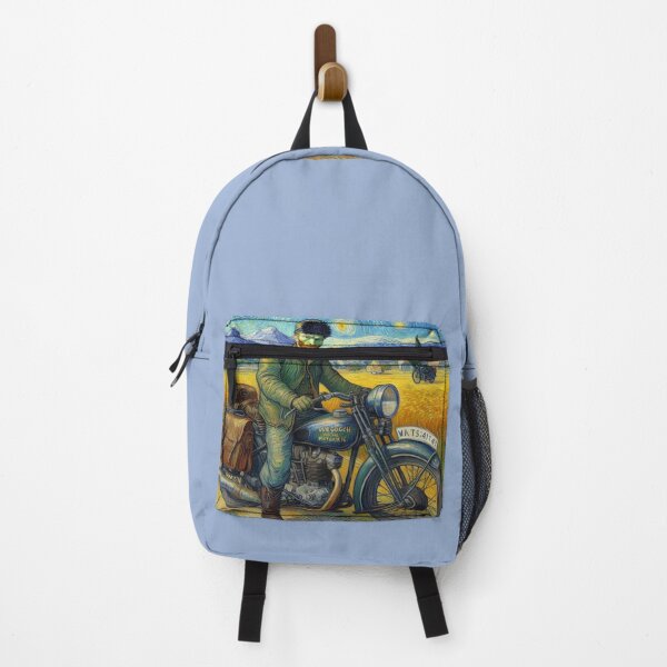 Item preview, Van Gogh on Motorbike Funny Van Gogh Self Portrait painting designed and sold by ArtUnova.