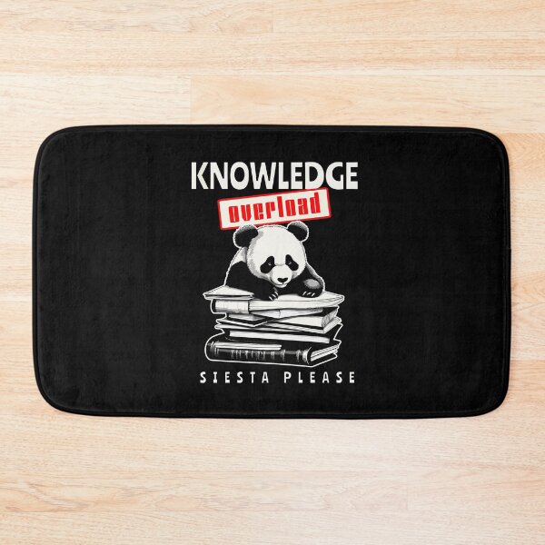 Item preview, Panda siesta knowledge overload designed and sold by Graffik-Peeps.
