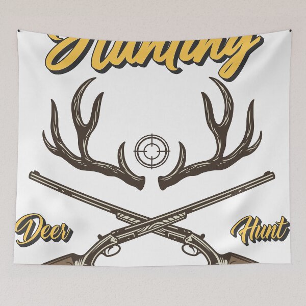 Aperçu de l'œuvre Chasse au cerf chasse au vrai chasseur, voie du chasseur cadeau classique pour les chasseurs de dollars créée et vendue par PrintArt Studio.