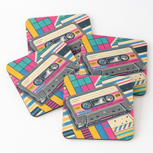 Item preview, Vintage Cassette Aesthetic on Vibrant Stripes designed and sold by RevGens.