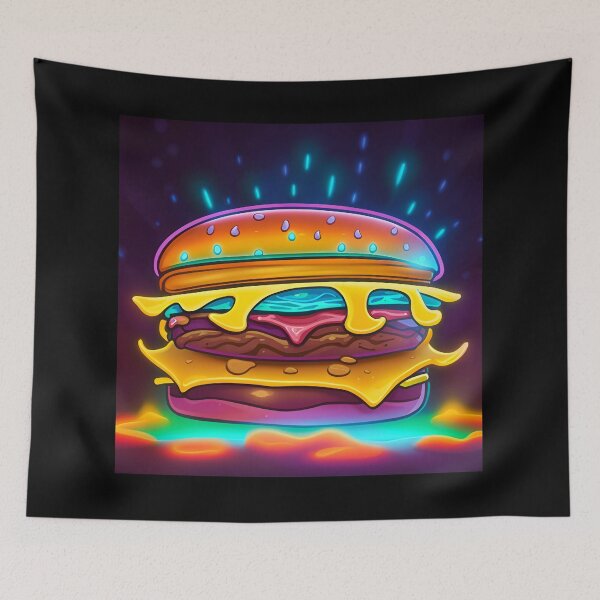 Item preview, Burger Illustration  designed and sold by Grafititee.