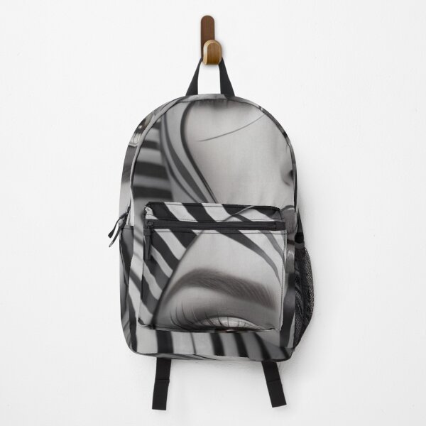 Item preview, Black and white portrait with swirling lines designed and sold by jsebouvi.