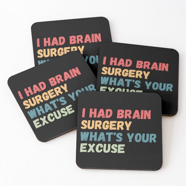 Item preview, I Had Brain Surgery What's your Excuse, Brain Surgery , retro Cancer Awareness designed and sold by Micro-dose.