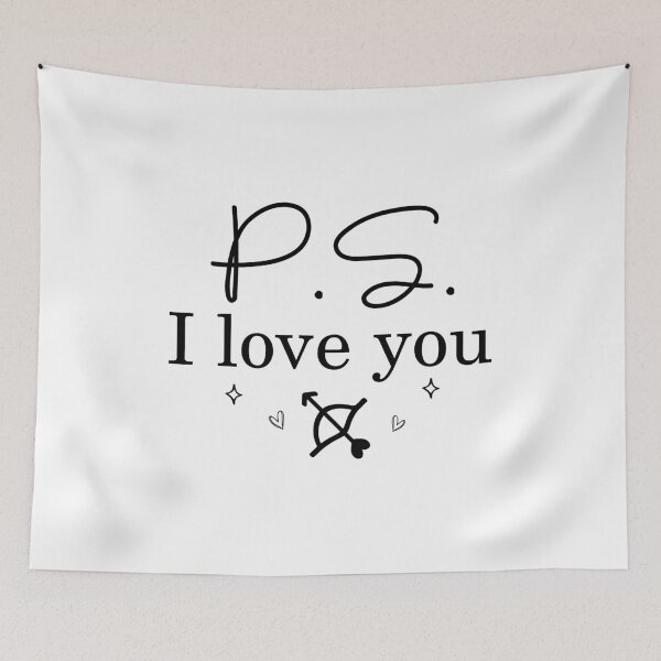 Item preview, p.s. i love you text design for valentine's day designed and sold by chameleon-crook.