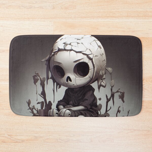 Item preview, Cute preppy skeleton sitting in despair designed and sold by MilkyBerryShop.