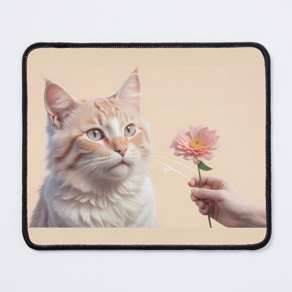Item preview, ginger cat and flower designed and sold by Dosiak85.