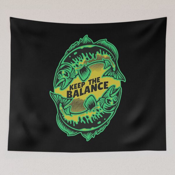 Item preview, Keep the Balance (fishing Yin and Yang) designed and sold by Gilby-Designs.