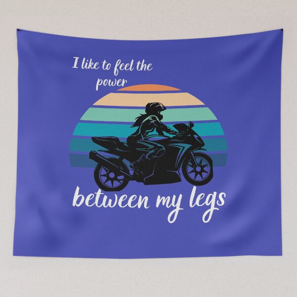 Item preview, woman on a motorcycle, speeder, designed and sold by GroonSpace.