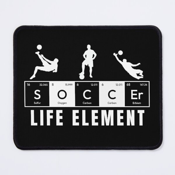 Item preview, Chemistry Soccer, life element periodic table of Elements for football players and chimists, Funny Science designed and sold by yioshirts.