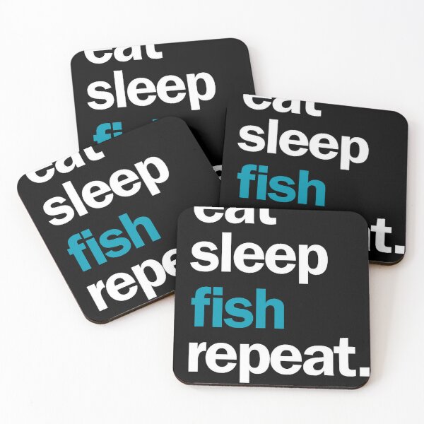 Item preview, Eat Sleep Fish Repeat designed and sold by AImonk.