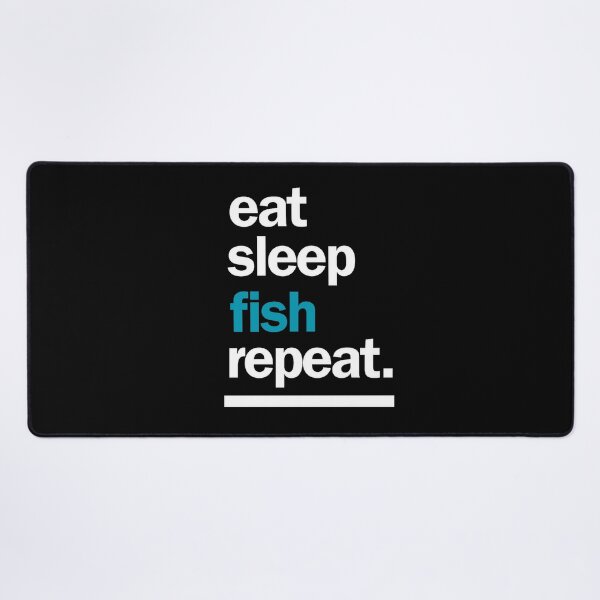 Item preview, Eat Sleep Fish Repeat designed and sold by AImonk.