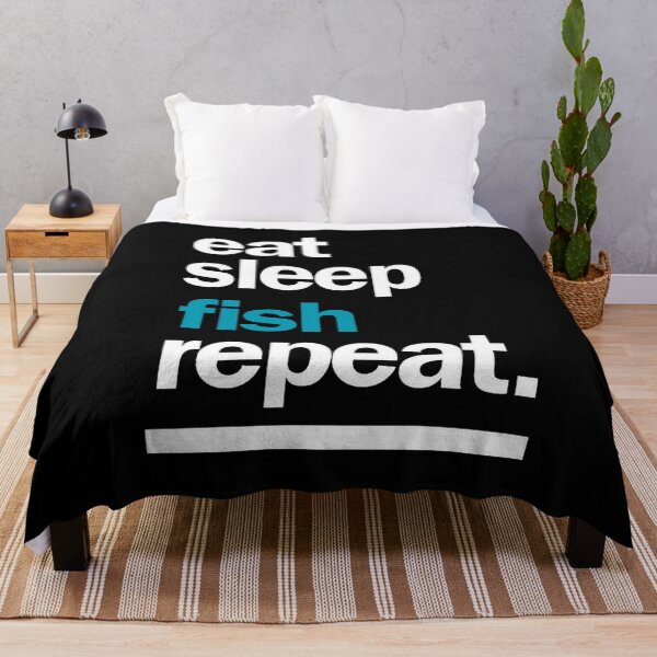 Item preview, Eat Sleep Fish Repeat designed and sold by AImonk.