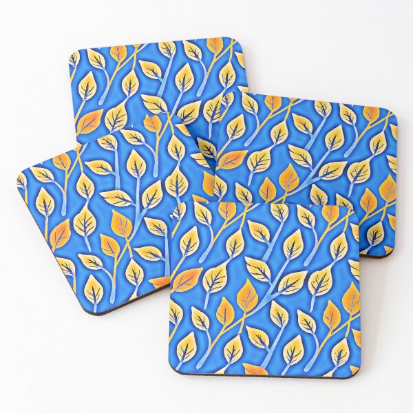 Item preview, Vibrant ColorVista Leaves Pattern designed and sold by Health And Fitness Posts e-Store.