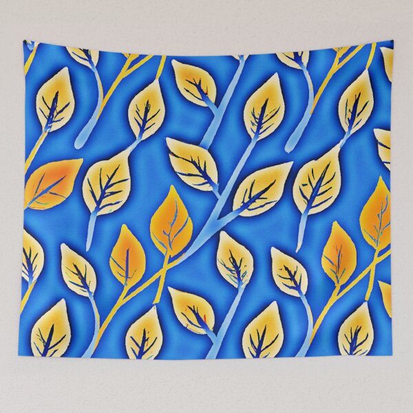 Item preview, Vibrant ColorVista Leaves Pattern designed and sold by Health And Fitness Posts e-Store.