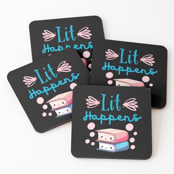 Item preview, Lit Happens Book Lovers Cozy Reading designed and sold by Renata Illustrata.