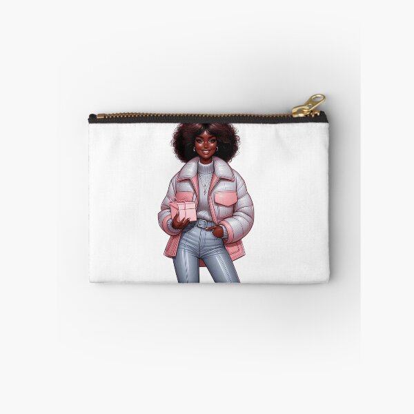 Item preview, Winter Afro Woman Illustration, Afro Fashion Woman, Winter Cute Girl Art Work. designed and sold by gabrielakrall.