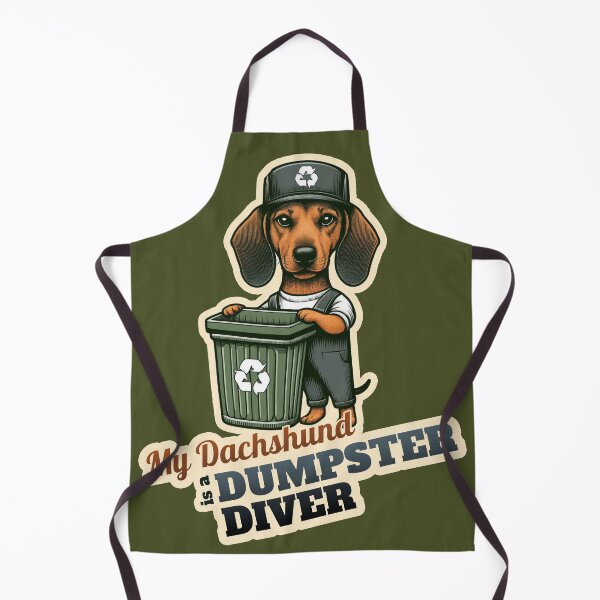 Item preview, Dachshund Dumpster Diver designed and sold by ThisDress.