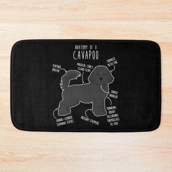 Item preview, Black Cavapoo Dog Anatomy designed and sold by Clara Hollins.