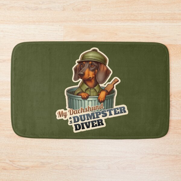 Item preview, Dachshund Dumpster Diver 2 designed and sold by ThisDress.