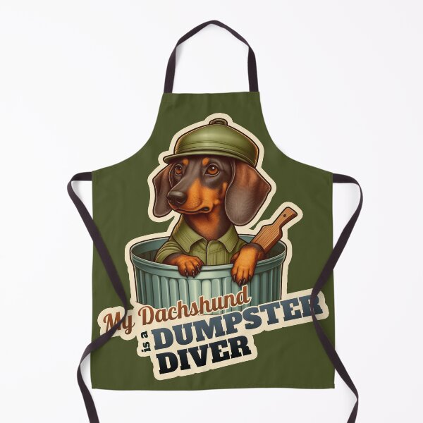 Item preview, Dachshund Dumpster Diver 2 designed and sold by ThisDress.