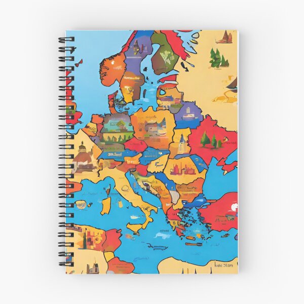 Item preview, colorful stained glass with europe map  designed and sold by GroonSpace.