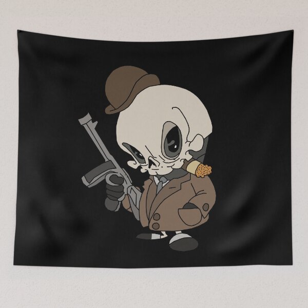 Item preview, Cute Mini Gangster Skull designed and sold by viCdesign.
