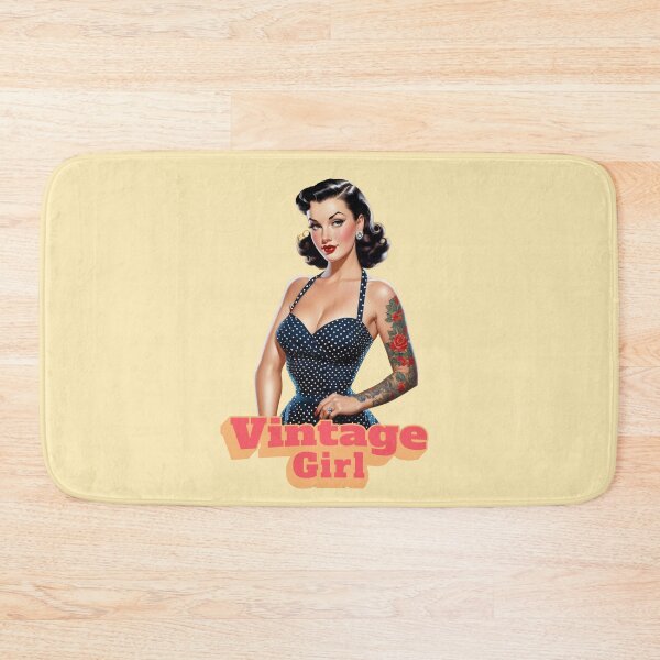 Item preview, Vintage tattooed girl designed and sold by vintage-grrrl.