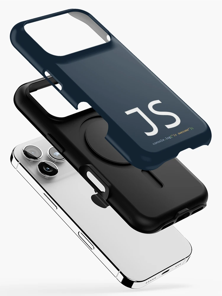 Thumbnail 2 of 4, iPhone Case, JavaScript is awesome - Computer Programming designed and sold by Programming Jokes.