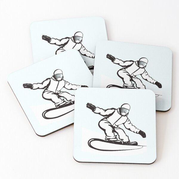 Item preview, Full-length snowboarder in motion designed and sold by Fauraarts.