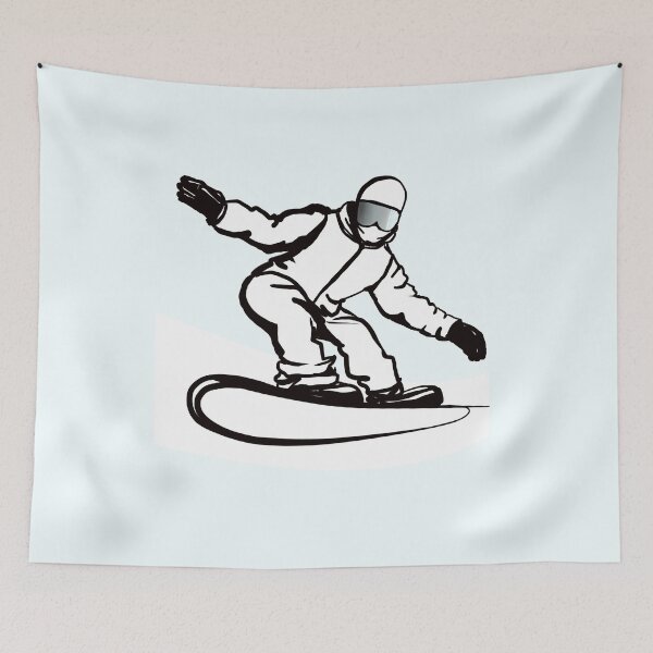 Item preview, Full-length snowboarder in motion designed and sold by Fauraarts.
