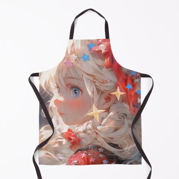 Item preview, Magical Starry Dreamy Fantasy Red Ribbon Anime Girl designed and sold by bubblegoth.