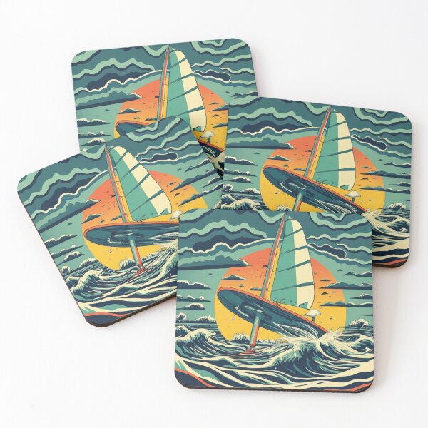 Item preview, Hydroplane against the sunset background designed and sold by LuckyFamily.