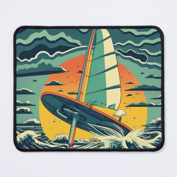 Item preview, Hydroplane against the sunset background designed and sold by LuckyFamily.