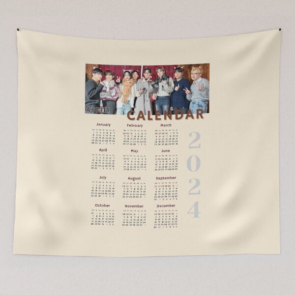 Item preview, Calendar 2024 Ateez KPOP designed and sold by jaofnn.