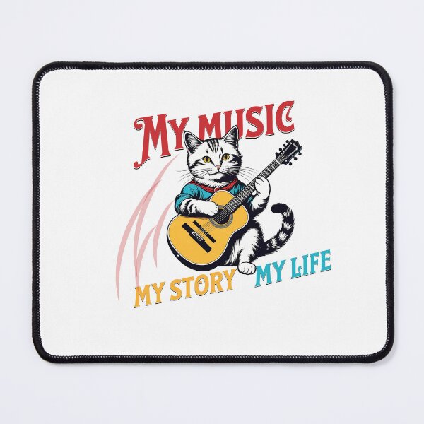 Item preview, Feline Melody: Cats with Unique Guitars designed and sold by Artedig.