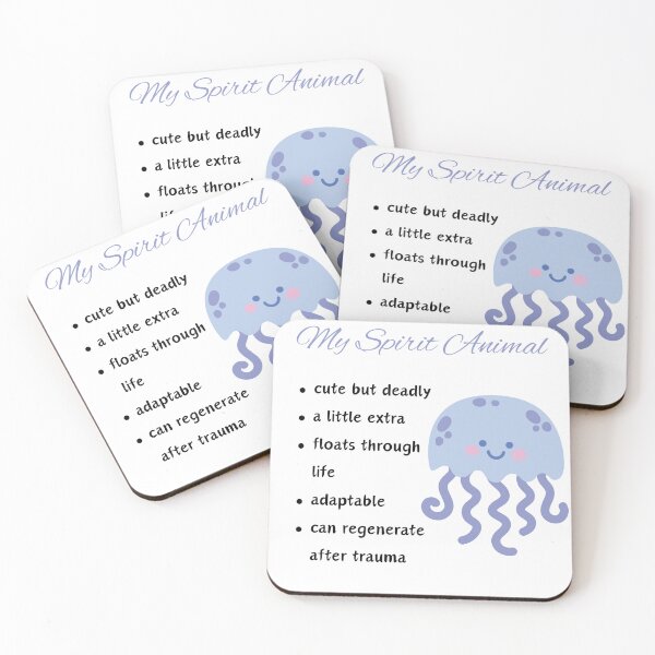 Item preview, My Spirit Animal- Cute but Deadly- Jellyfish designed and sold by JoyGDesigns.