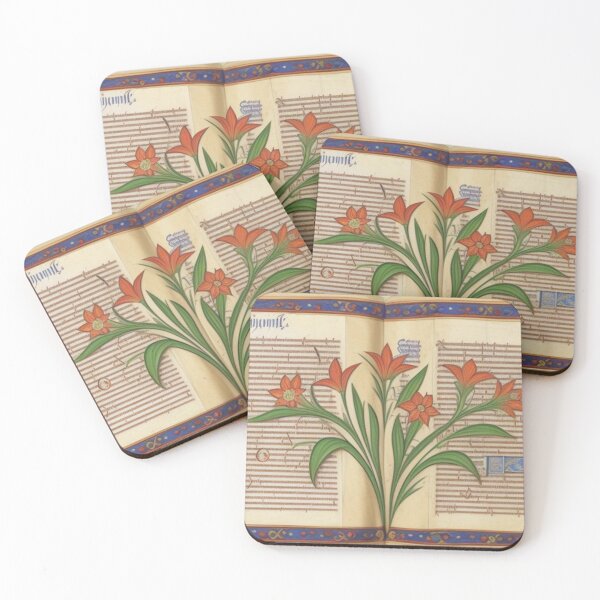 Item preview, Flowers Growing Out Of A Book Medieval Manuscript Illumination designed and sold by YuckyCat.