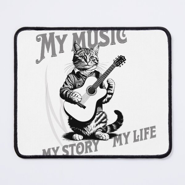 Item preview, Cats and Notes: Digital Charm with Guitars designed and sold by Artedig.