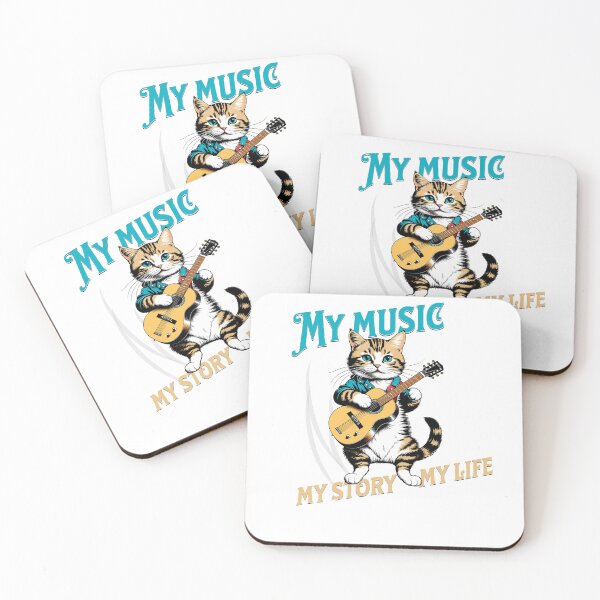 Item preview, Virtuoso Cats: Digital Art with Guitars designed and sold by Artedig.