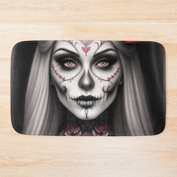 Item preview, Zombie Gothic Girl Sugar Skull designed and sold by TheDarkWardrobe.