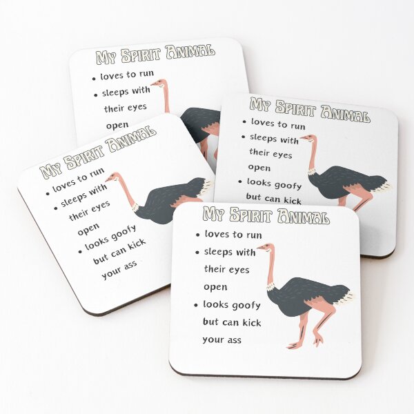 Item preview, Spirit Animal- Goofy but tough- ostrich designed and sold by JoyGDesigns.