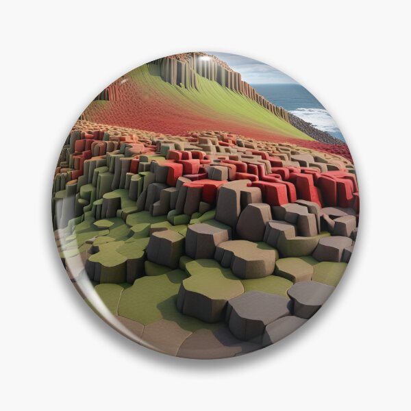 Item preview, Fantastical Northern Ireland - Giants Causeway landmark (artistic rendition) designed and sold by Bright-Moonrise.