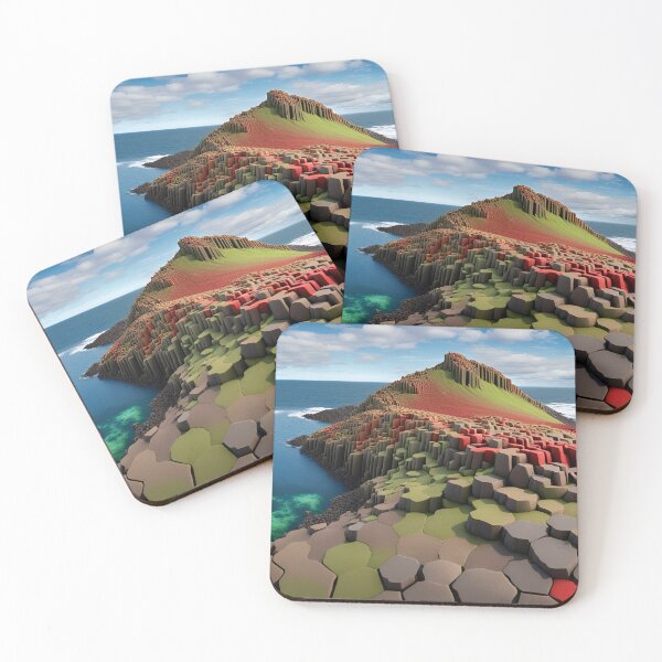 Item preview, Fantastical Northern Ireland - Giants Causeway landmark (artistic rendition) designed and sold by Bright-Moonrise.