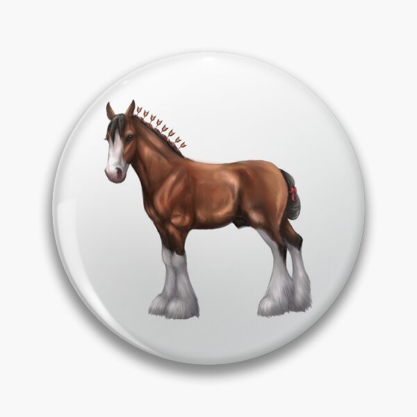 Item preview, Bay Clydesdale Horse with Stockings designed and sold by Modsecai.